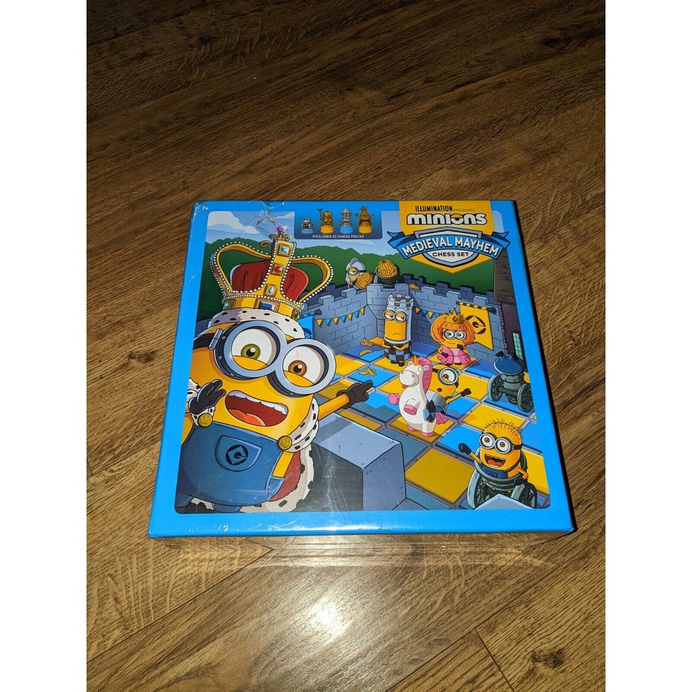 Minions: Medieval Mayhem Chess Set - 32 Chess Pieces SEALED DAMAGED BOX